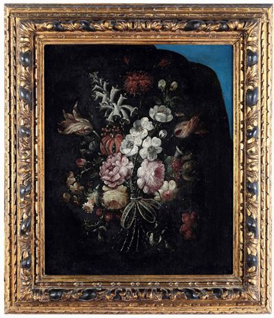 Scuola del XVIII-XIX Secolo Natura Morta con Vaso di Fiori