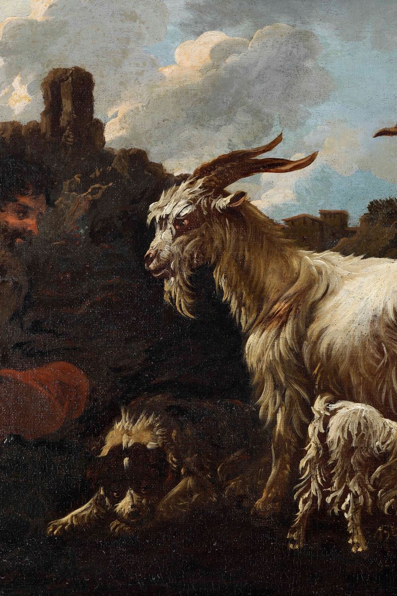 Philipp Peter Roos Detto Rosa da Tivoli - Pastore con Armenti