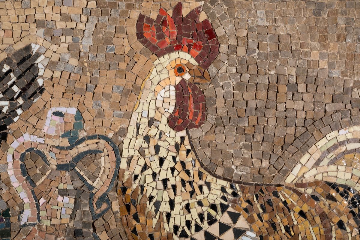 Gino Severini - Natura Morta con Galli e Pesci