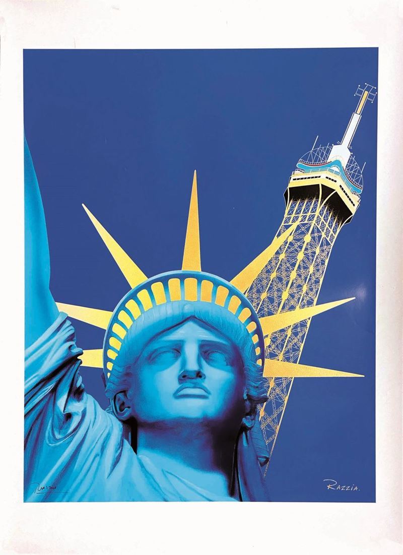 Razzia (Gerard Courbouleix, 1950)
 : New York Statue of Liberty  - Auction Vintage Posters - Cambi Casa d'Aste