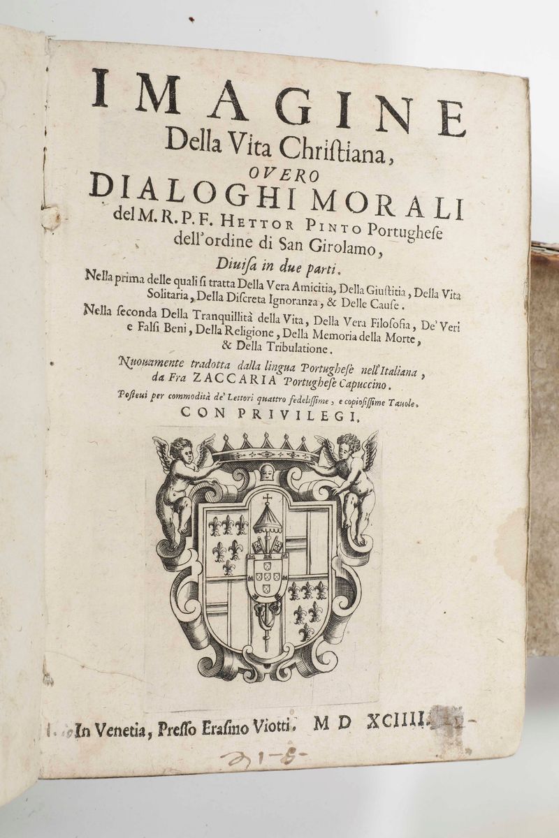 Classici - Autori Vari - Historia delle Vite De’ Sommi Pontefici...in Venetia, Presso Alessandro ...