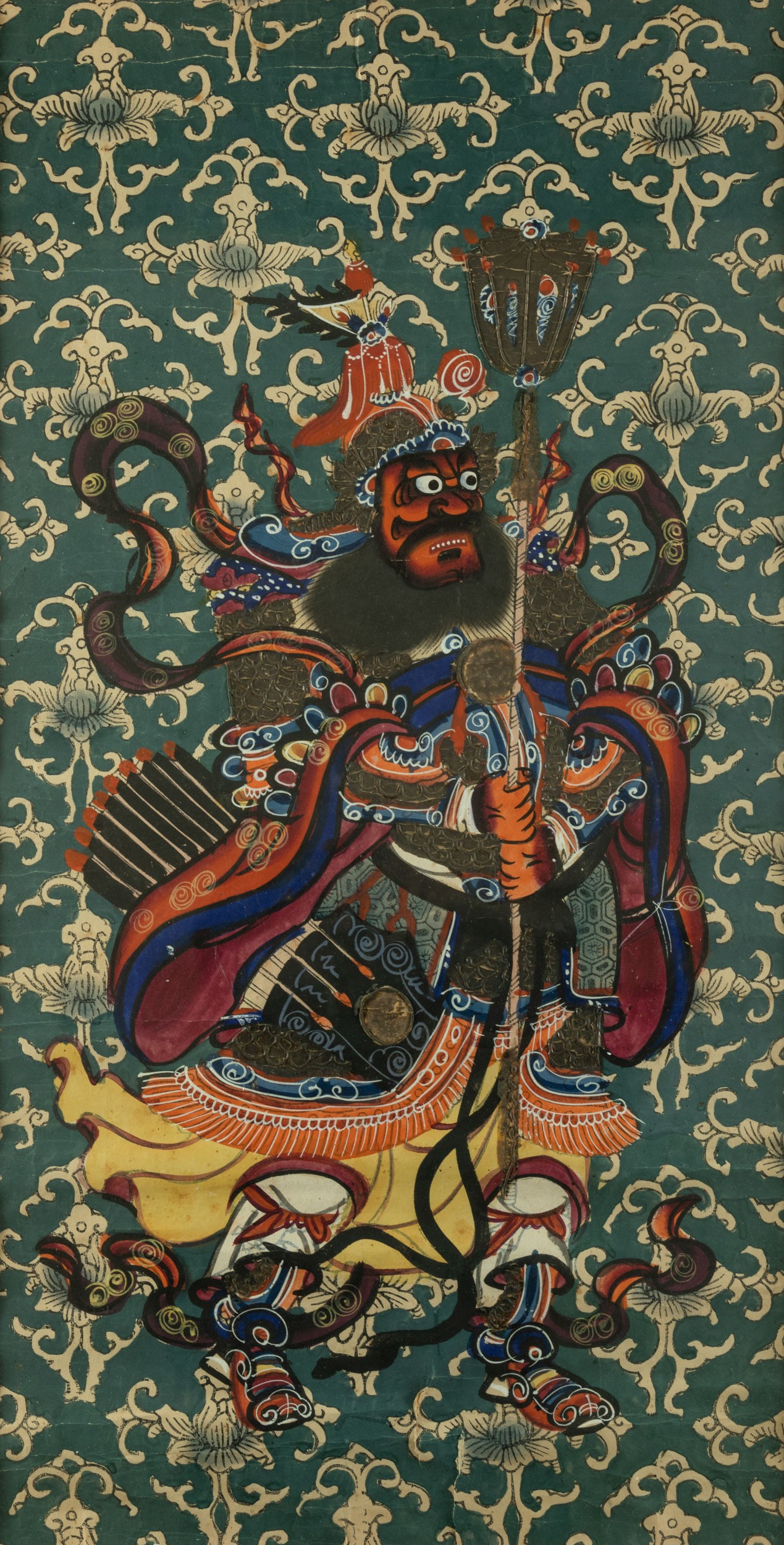 Coppia di dipinti su carta raffiguranti personaggi, Cina, Dinastia Qing, XIX secolo