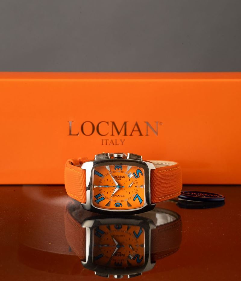 LOCMAN - Cronografo da uomo in titanio tonneau al quarzo  - Asta For Men | Cambi Time - Cambi Casa d'Aste