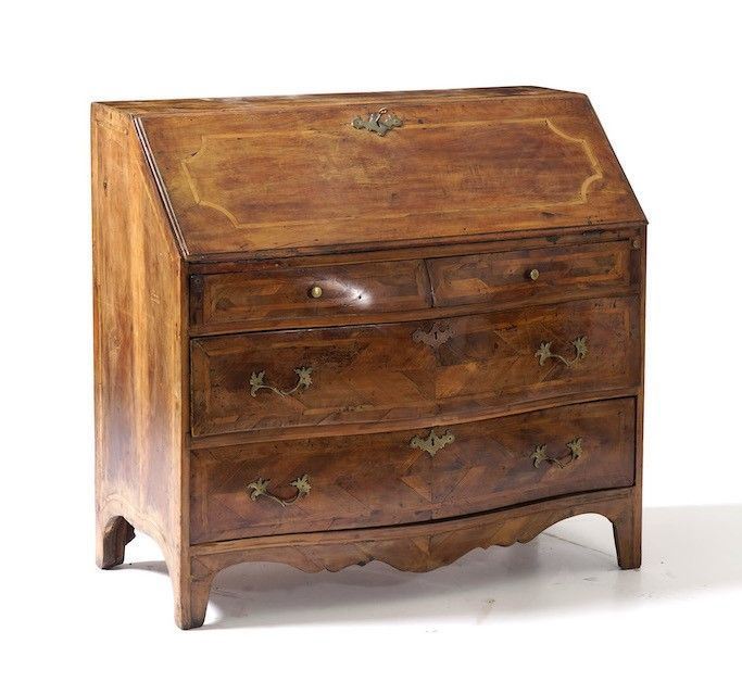 Ribalta lastronata, intarsiata e filettata. XVIII secolo  - Auction Antique April | Cambi Time - Cambi Casa d'Aste