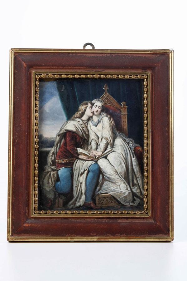 Artista del XIX secolo Paolo e Francesca