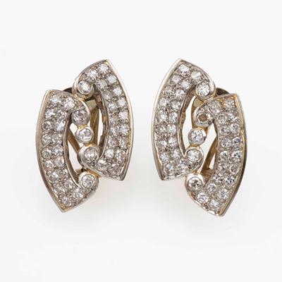 Orecchini con Diamanti Taglio Huit-huit