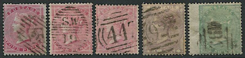 1855/1857, Great Britain, Q. Victoria.  - Asta Filatelia e Storia Postale - Cambi Casa d'Aste