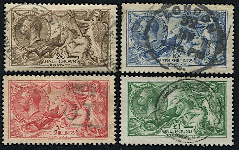 1913, Great Britain, Sea Horses.  - Auction Philately - Cambi Casa d'Aste