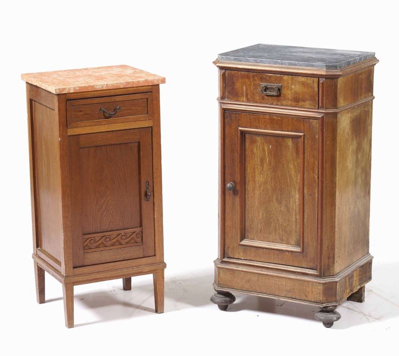 Lotto composto da due comodini diversi, XX secolo  - Auction Fine Art February | Cambi Time - Cambi Casa d'Aste