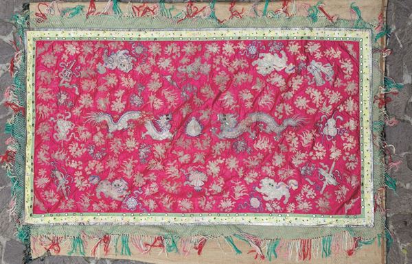 A silk canvas, South-Eastern Asia, 1800s