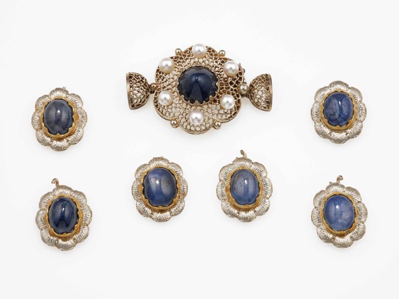 Seven sapphire  - Auction Jewels - Cambi Casa d'Aste
