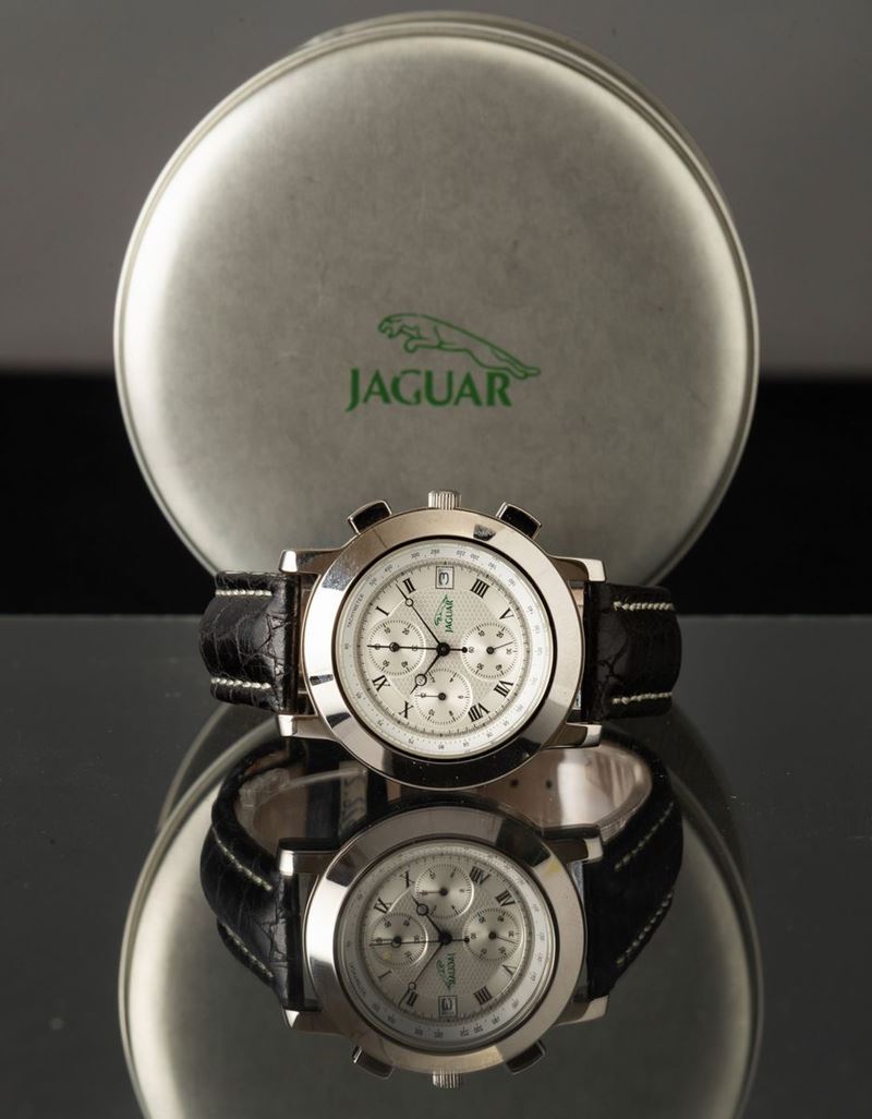 JAGUAR Cronografo da polso in acciaio con movimento al quarzo, quadrante guillochè  - Auction For Men | Cambi Time - Cambi Casa d'Aste