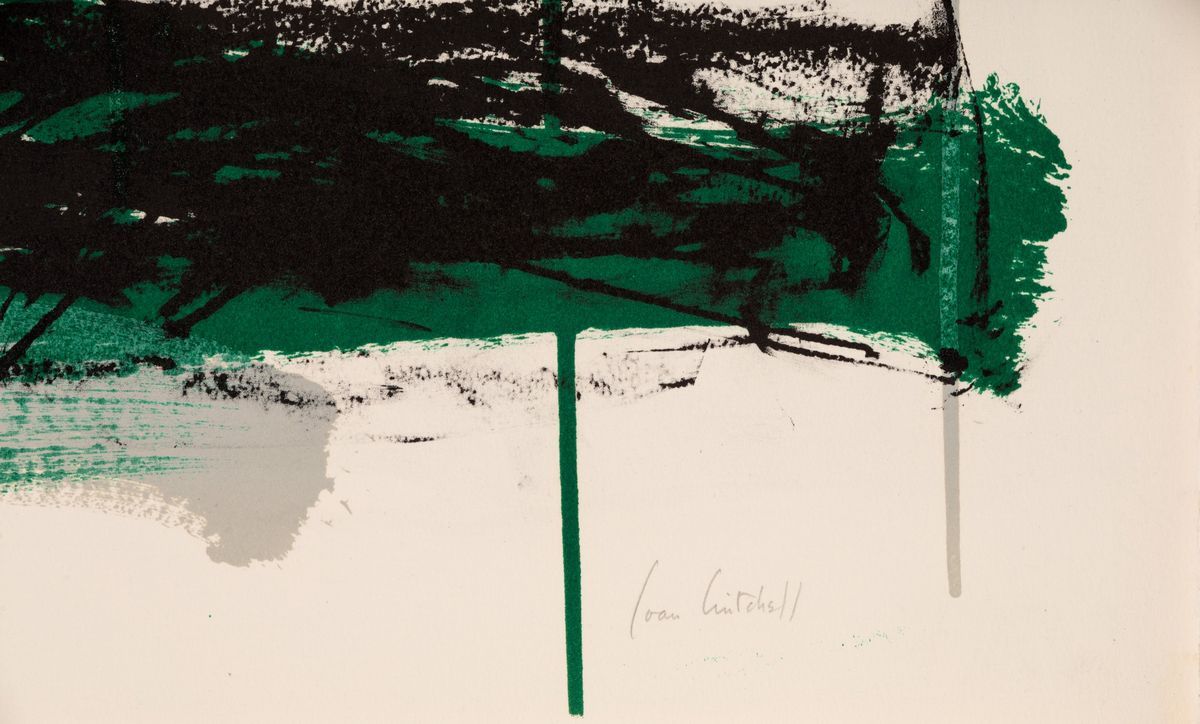 Joan Mitchell - Champs (grey, Black And Green)