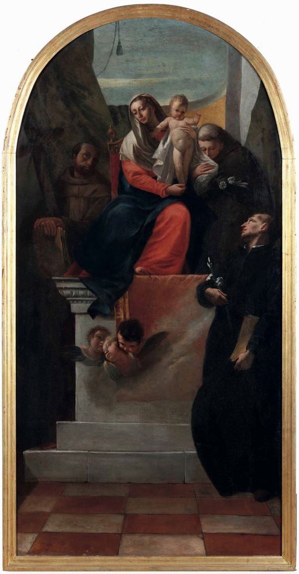 Madonna in trono con i santi Antonio, Francesco e Gaetano da Thiene