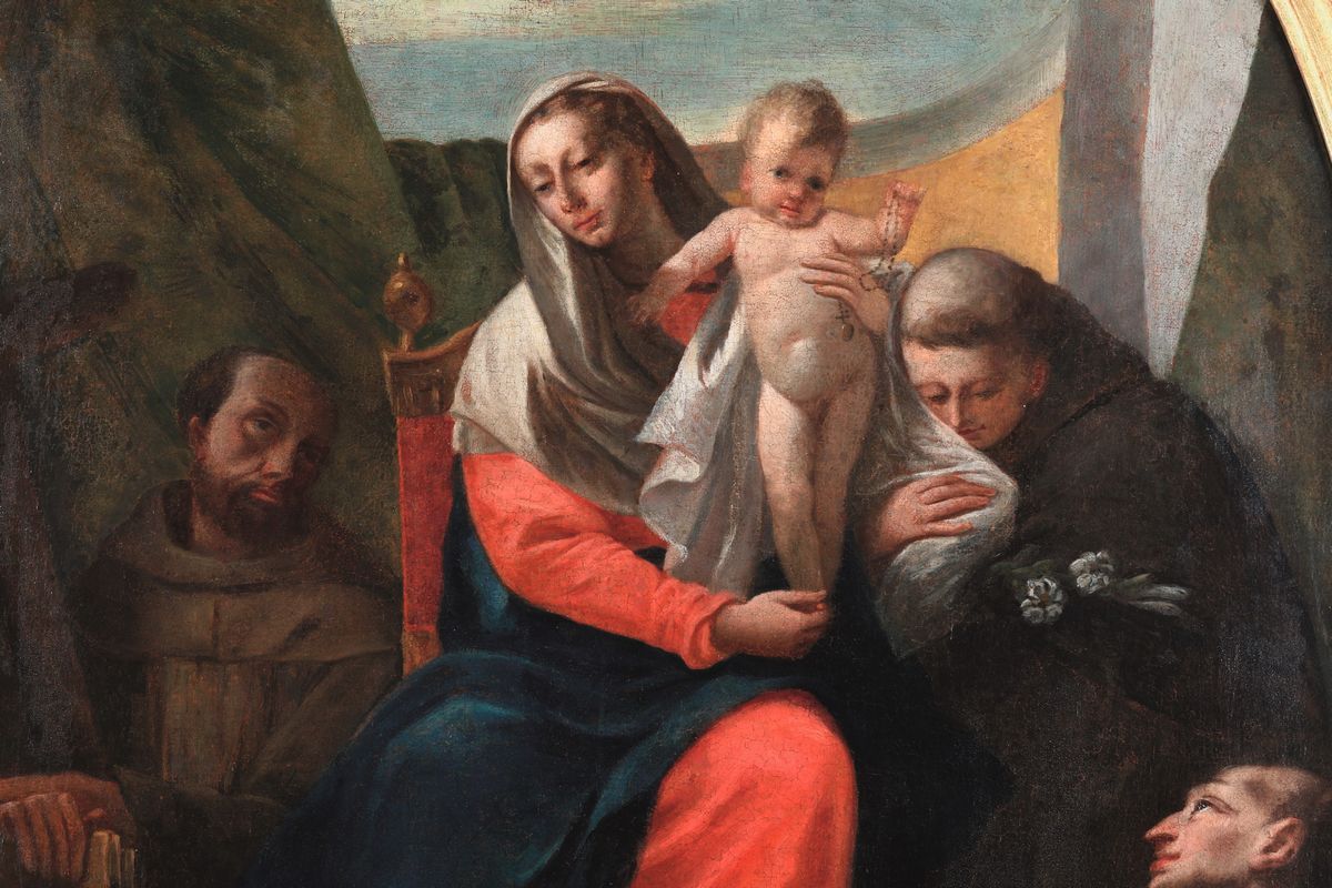 Francesco Zugno - Madonna in Trono con i Santi Antonio, Francesco e Gaetano da Thiene