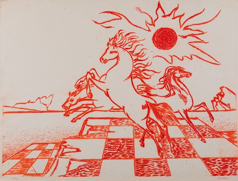 Aligi Sassu - Cavalli