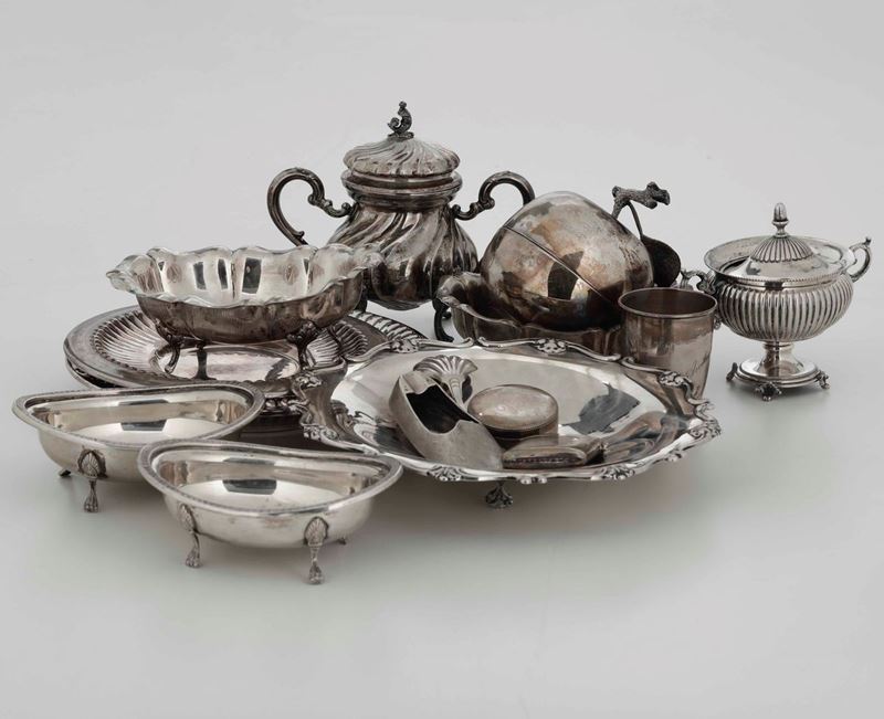 Lotto di oggetto in argento. Varie manifatture del XX secolo  - Asta Argenti | Cambi Time - Cambi Casa d'Aste