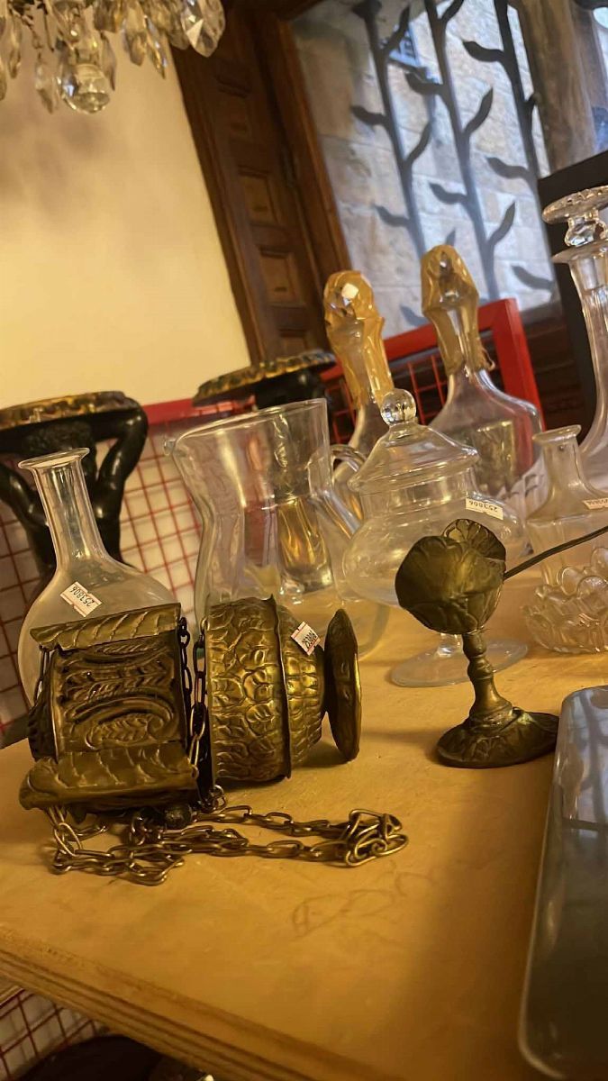 Lotto di Vetri e Altri Oggetti