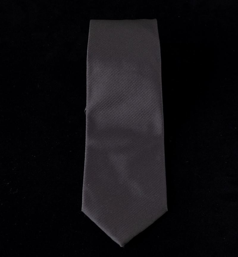 Cravatta in seta grigia E. Marinella Napoli  - Auction For Men | Cambi Time - Cambi Casa d'Aste