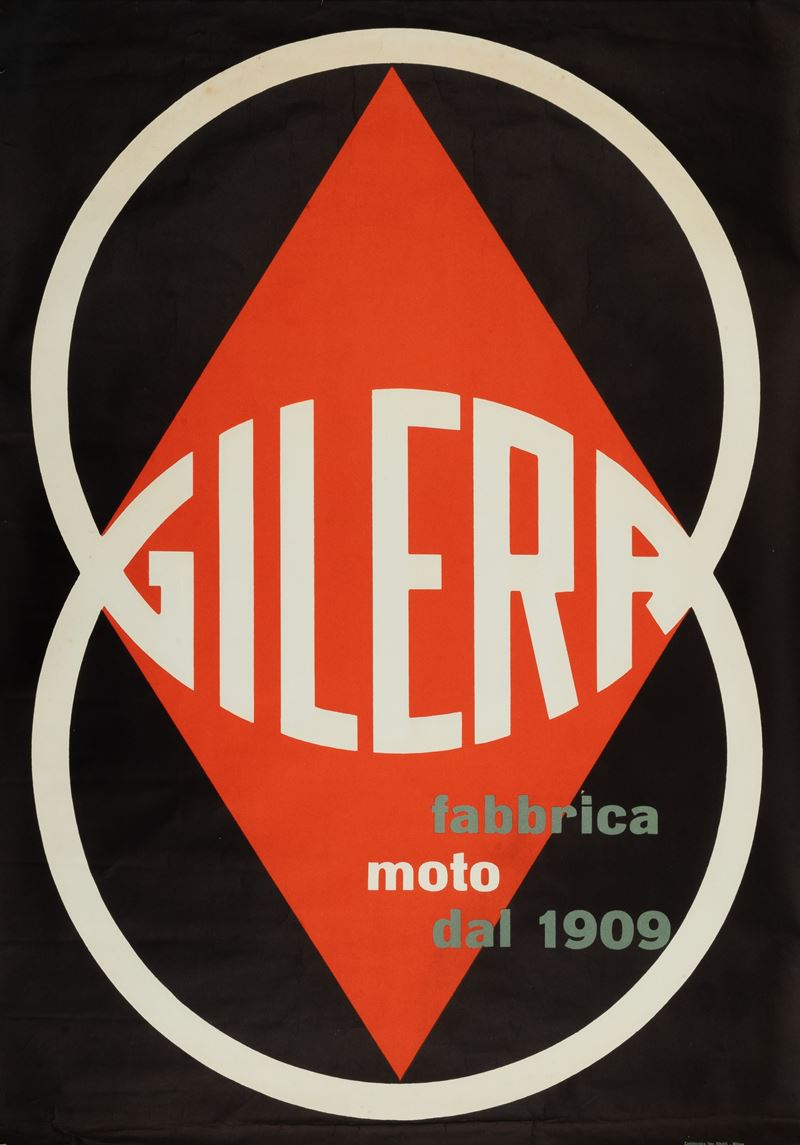 A.Reckziegel : GILERA, FABBRICA MOTO DAL 1909  - Auction POP Culture and Vintage Posters - Cambi Casa d'Aste