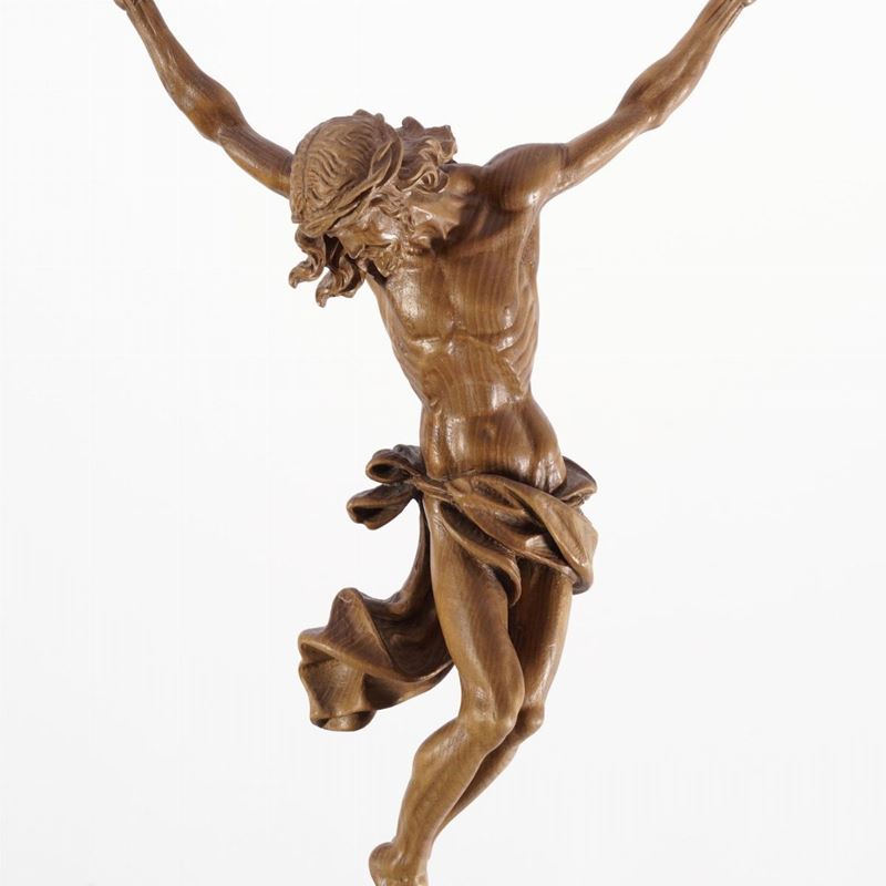 Cristo ligneo, fine XX secolo  - Asta Antiquariato Settembre - Cambi Casa d'Aste