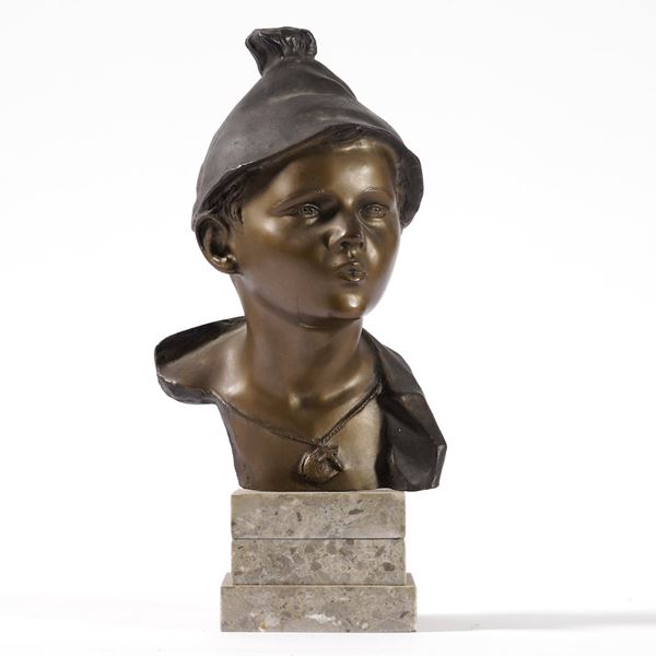 Firmato De Martino testa di scugnizzo