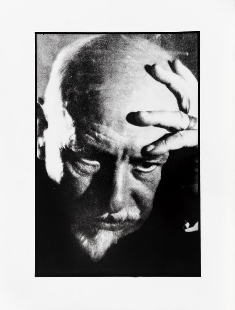 Giovanni Giovannetti : Luigi Pirandello  - stampa fotografica in b/n su carta Kodak - Asta Affordable Photos | Cambi Time - Cambi Casa d'Aste