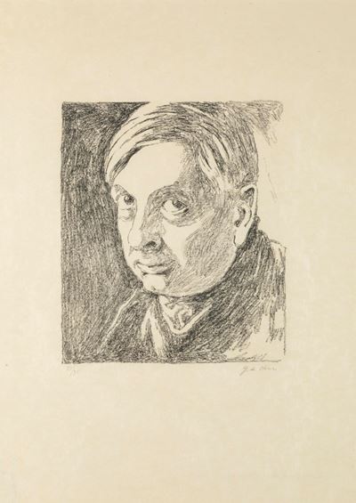 Autoritratto, litografia (1972)