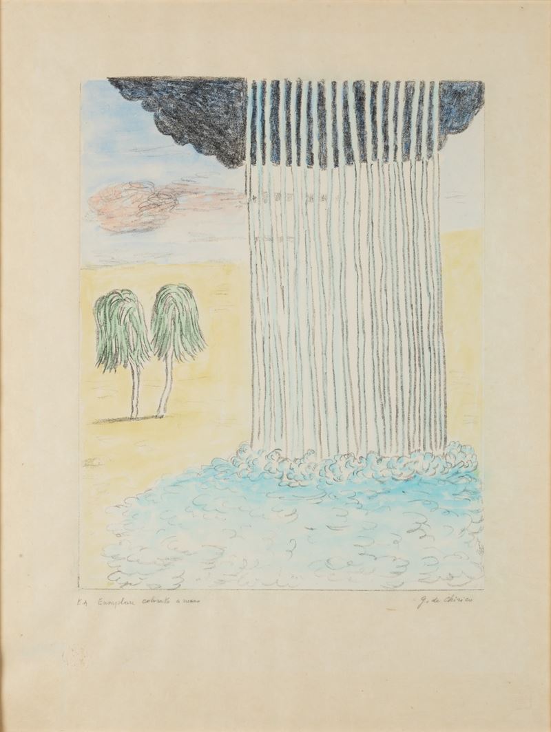 Giorgio De Chirico - La Pioggia nel Deserto