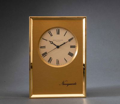 Patek Philippe - Naviquartz, Ref. 1200. Cronometro da Marina in Legno e Ottone Dorato con Indicaz...