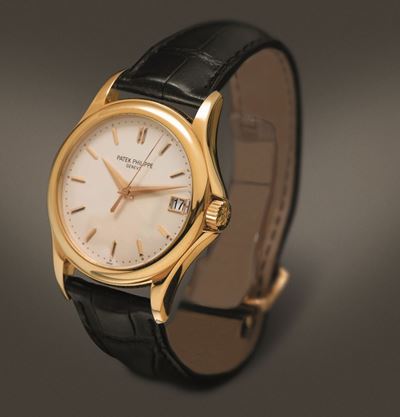 Patek Philippe - Calatrava in Oro Rosa 18k Automatico con Fondello a Vista, Cinturino in Pelle e ...