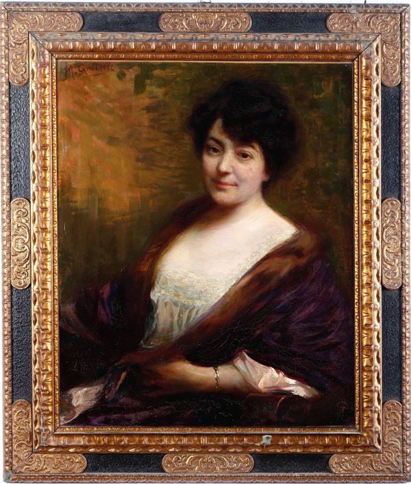 Scuola lombarda del XIX-XX secolo Ritratto femminile