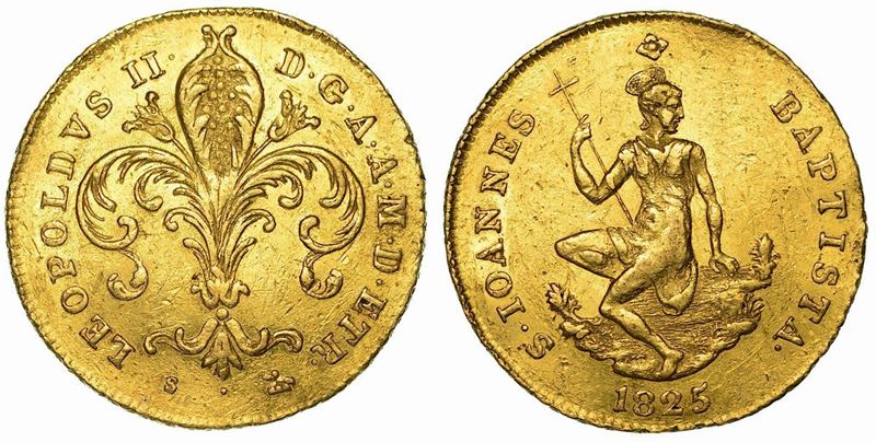 FIRENZE. LEOPOLDO II DI LORENA, 1824-1859. Ruspone 1825.  - Auction Numismatics - Cambi Casa d'Aste
