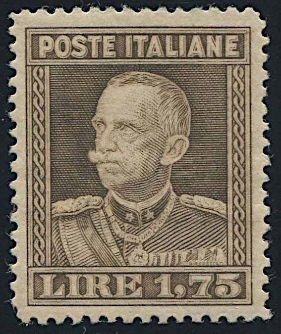1929, Regno d’Italia, Lire 1,75 bruno.  - Auction Philately - Cambi Casa d'Aste