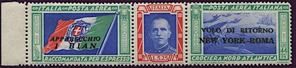 1933, Regno d’Italia, Posta Aerea.