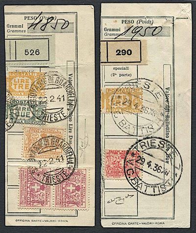 1926/1936, Regno D’italia, Francobolli Assicurativi.