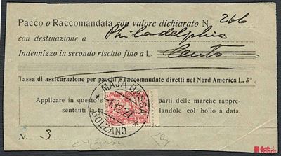 1926, Regno D’italia, Francobolli Assicurativi.