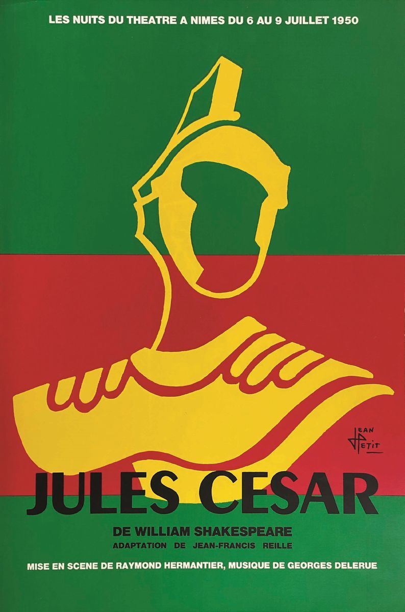 Jean Petit : Jules Cesar de William Shakespeare  - Asta Manifesti d'Epoca - Cambi Casa d'Aste