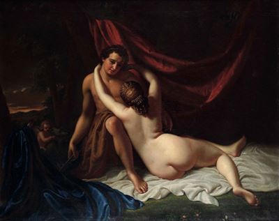 Scuola Neoclassica del XIX Secolo Venere e Adone
