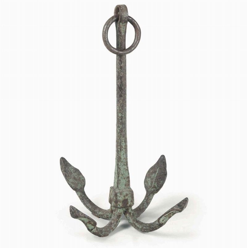 Ancora in ferro forgiato. XX secolo  - Auction Marittime Art and Scientific Instruments - Cambi Casa d'Aste