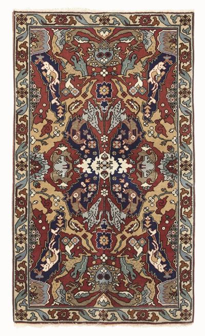 Tappeto Probabile "tuduc" Dragon Rug. Anatolia, Inizio XX Secolo