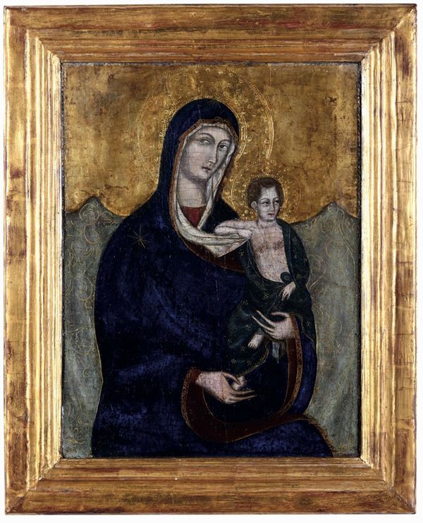 Nei modi della pittura del XV secolo Madonna con Bambino