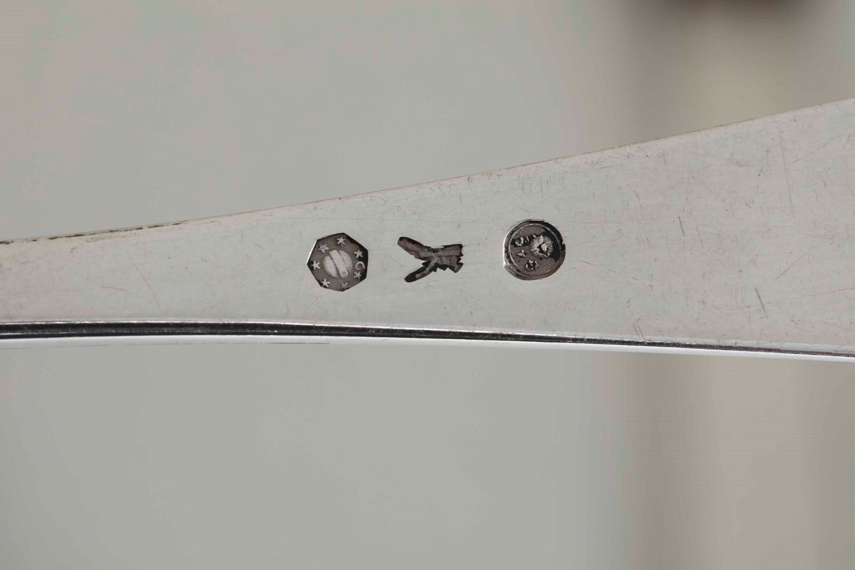 Servizio di Posate in Argento. Argenteria Milanese della Prima Metà del XX Secolo. Argentiere Gro...