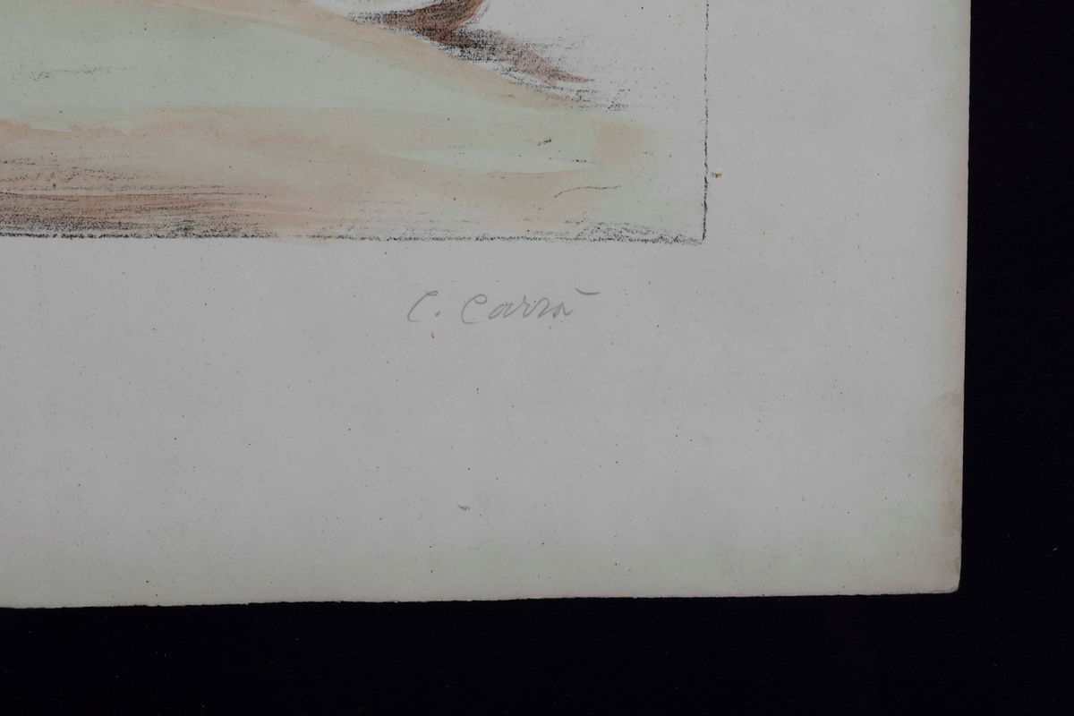 Carlo Carrà - Paesaggio del Lago