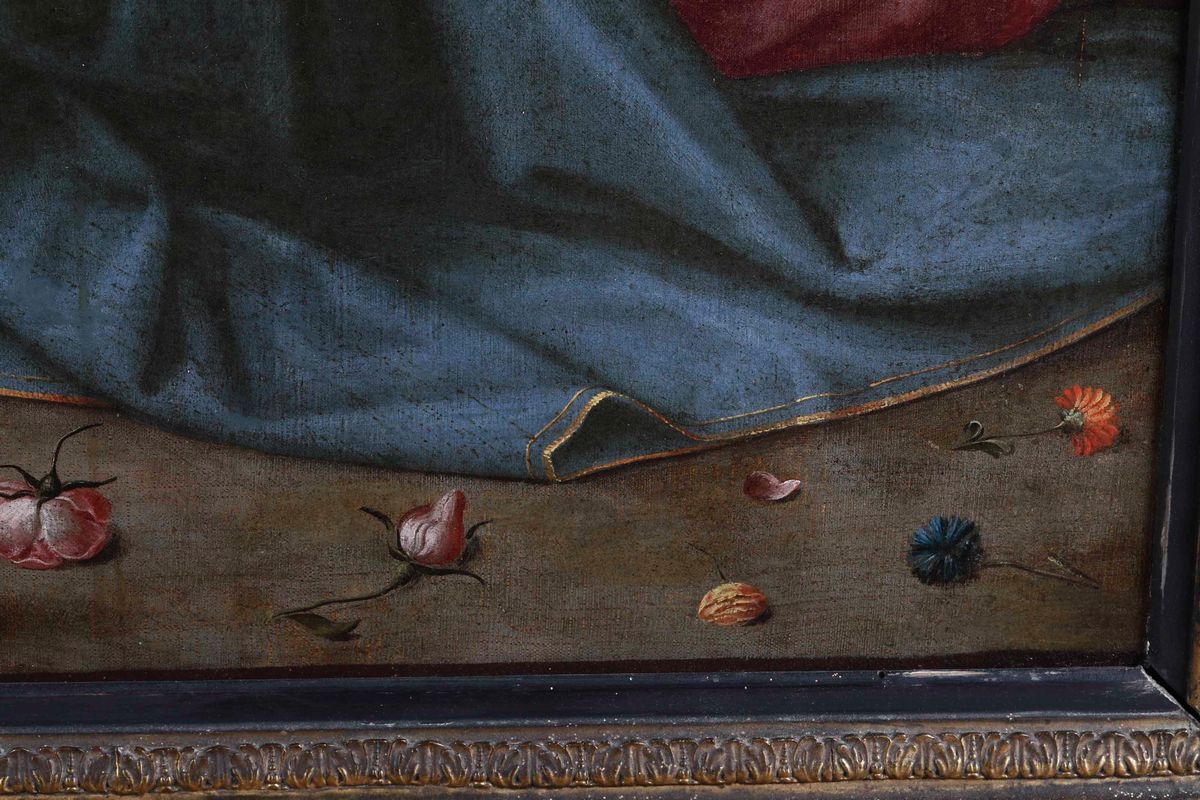 Matteo Pérez Detto Matteo da Lecce - Madonna con Bambino, San Giovannino e Cherubini