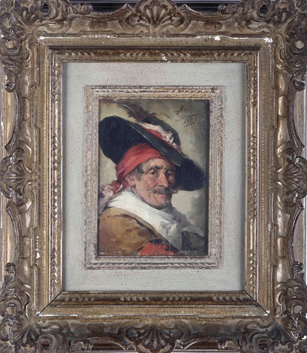 Enrico Belli - Viso di anziano pirata