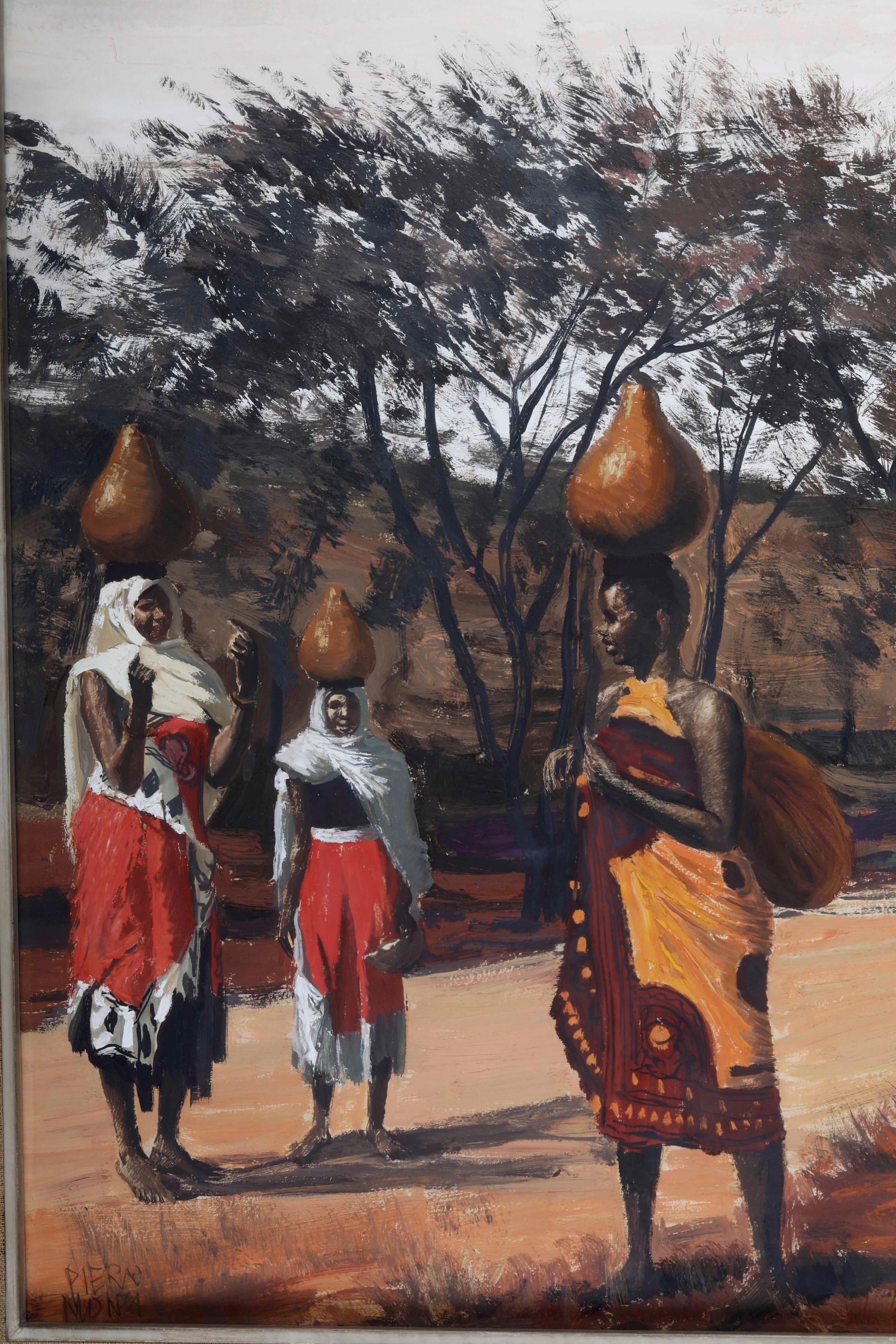 Piero Monti - L’Elleboro (Kenia), olio su tela