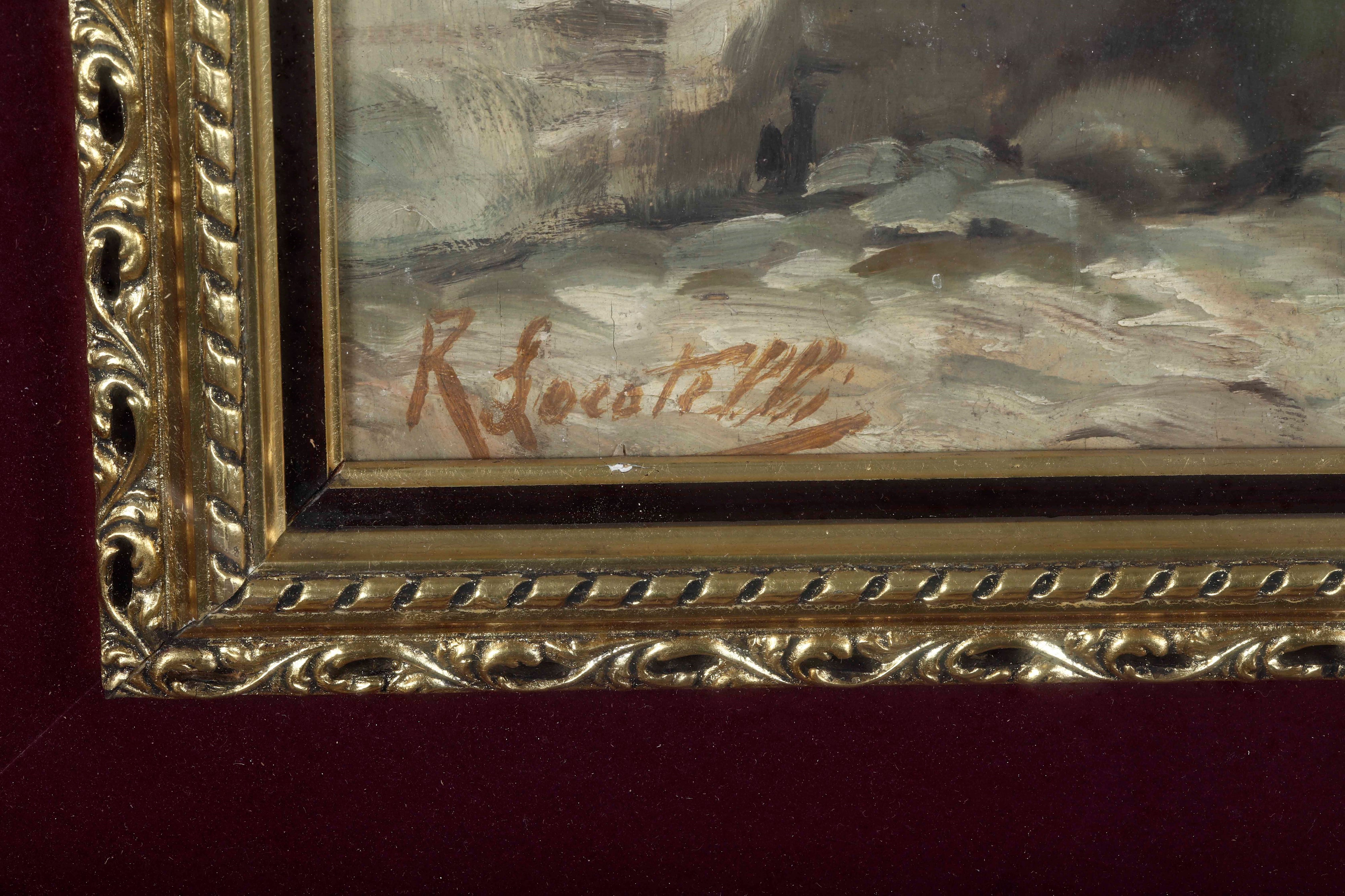 Romualdo Federico Locatelli - Senza Titolo, olio su tela