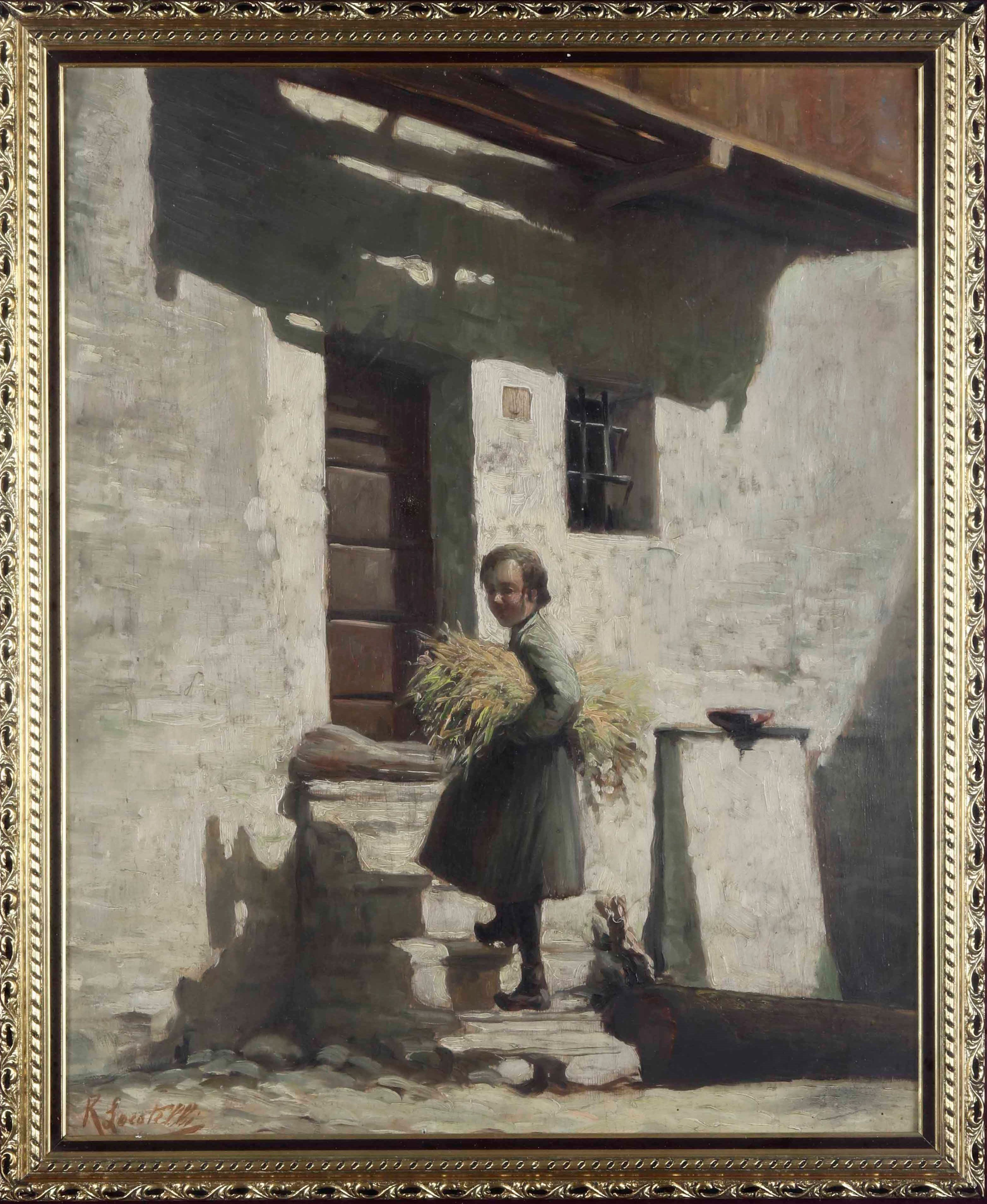 Romualdo Federico Locatelli - Senza Titolo, olio su tela