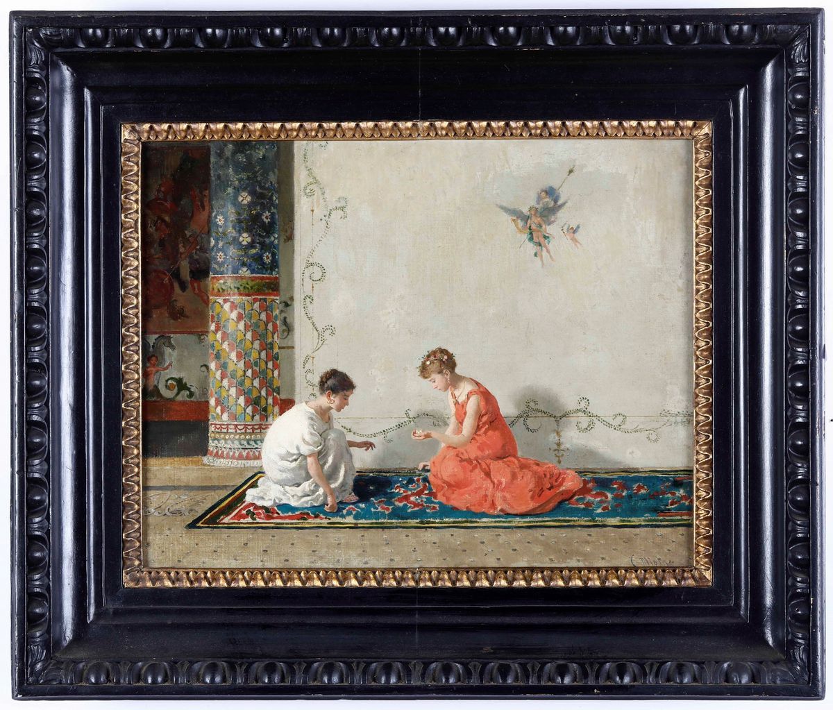 Camillo Miola - Interno con Figure